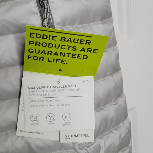 Eddie Bauer Women's Down Puffer Vest Size MEDIUM New With Tags - Picture 8 of 10